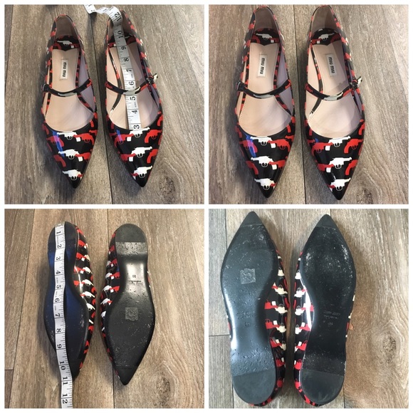 Miu Miu Pistol Mary Jane Flats - Picture 8 of 8